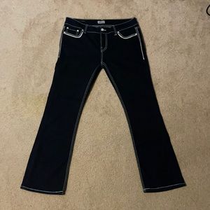 Virgo Bootcut Daytrip Jeans size 34R JEWEL BUTTONS